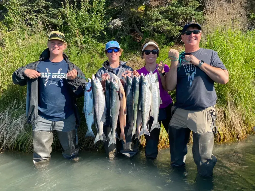 Three quarter day guided fishing trip on the Kenai River Alaska